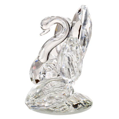 Figura de pavo real de cristal italiano n.º 2749