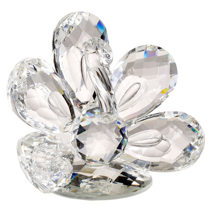 Figura de pavo real de cristal italiano n.º 2749