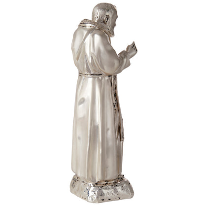 Panorama Argenti Padre Pio 925 Argento Statua/Statuetta in Argento #7146