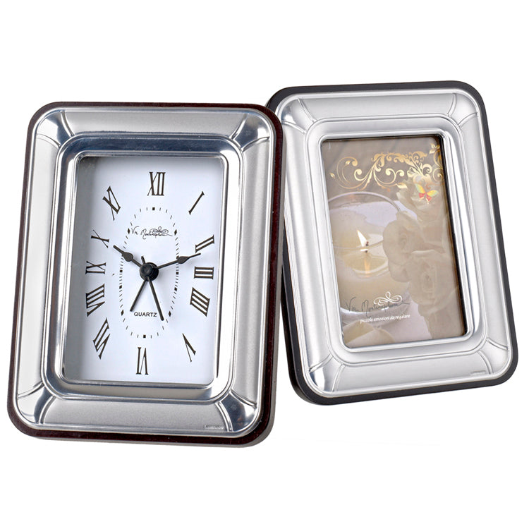 Marco de fotos o reloj de mesa italiano de plata 925 Argento #926