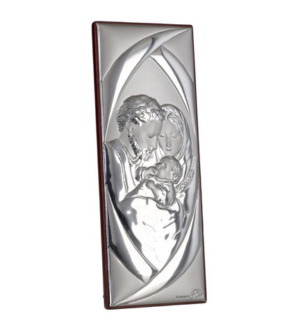 Icona Sacra Famiglia Autentico Argento 925 Argento #996
