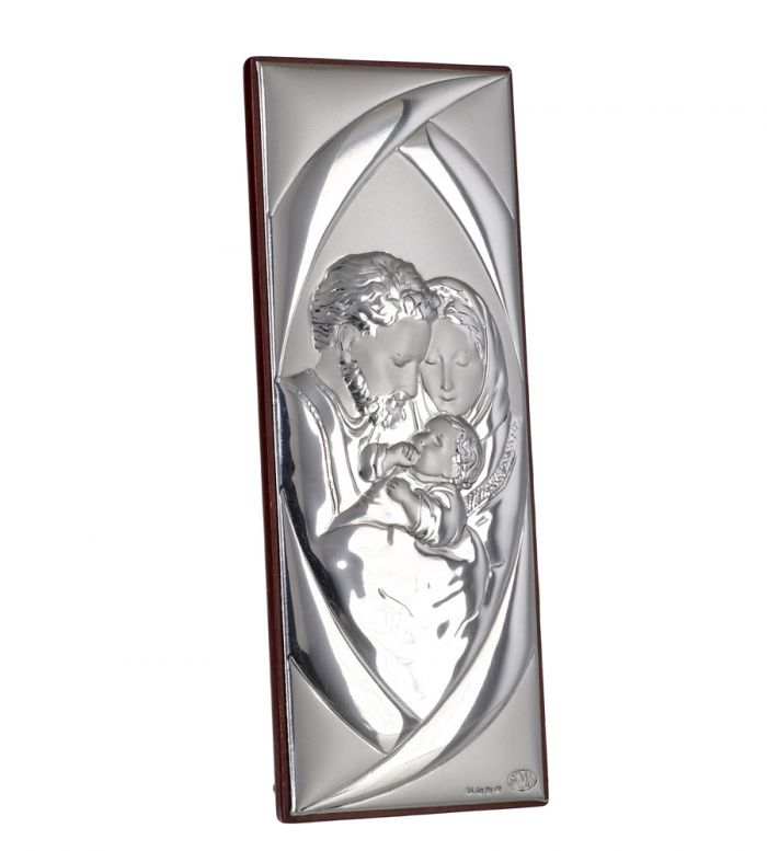 Holy Family Icon Authentic 925 Silver Argento #996