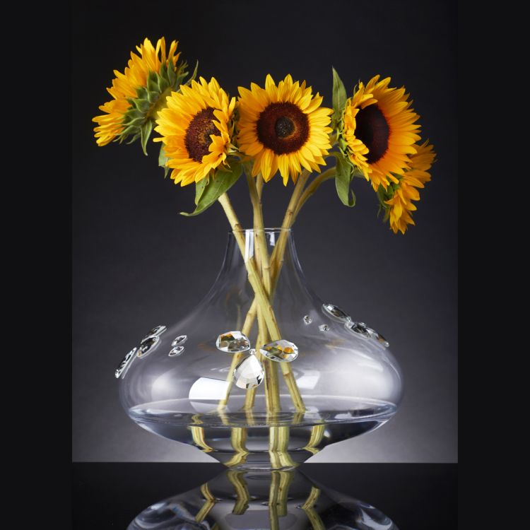 Debora Carlucci Clear Vase w Crystals #33152