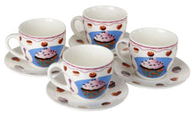 Load image into Gallery viewer, Porcelain Coffee Cup set Cupcake Design #ZPX13242
