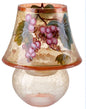 Portavelas de cristal de Murano con decoración de uvas #LW105-8