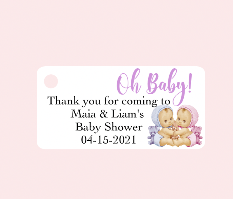 Baby Shower Bigliettini/ Tags MMBB-009