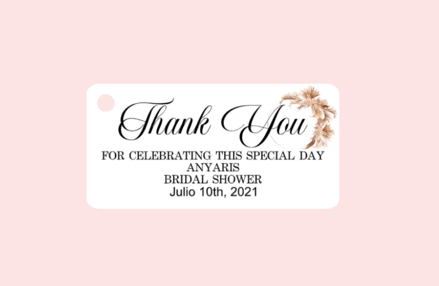 Bridal Shower Bigliettini / Tags MMBS-021