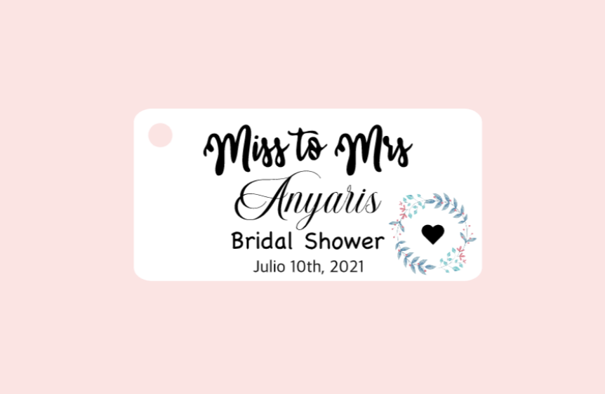 Bridal Shower Bigliettini / Tags MMBS-022