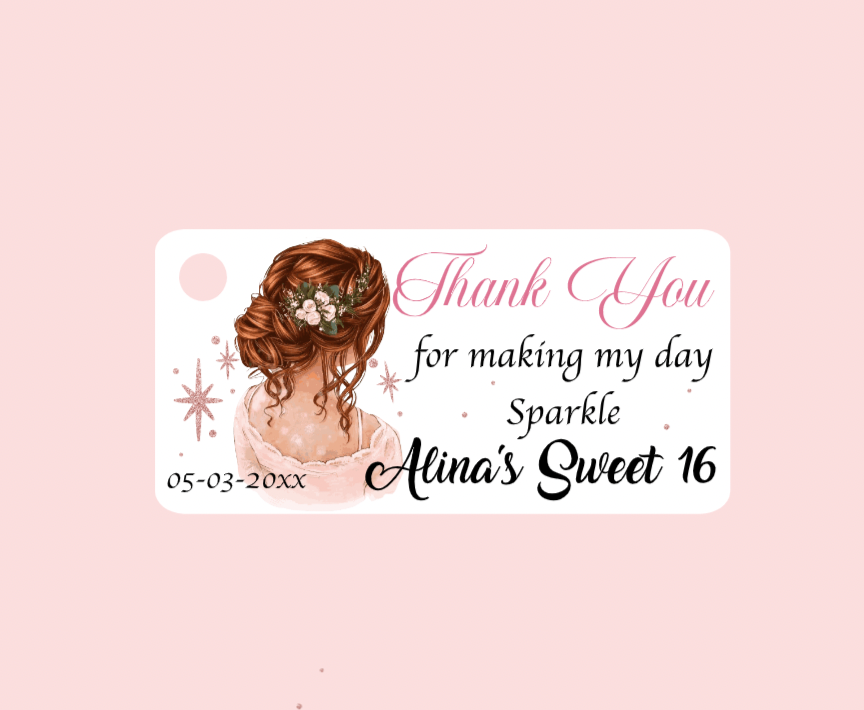 Sweet 16th and Quinceañera Bigliettini / Tags MMSS-001