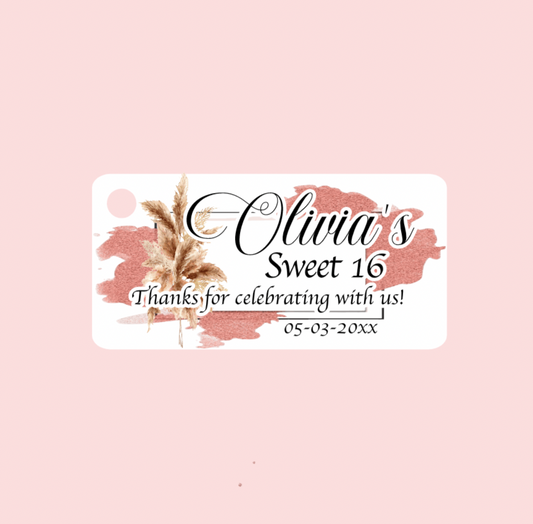 Dulces 16 y Quinceañera Bigliettini / Etiquetas MMSS-002