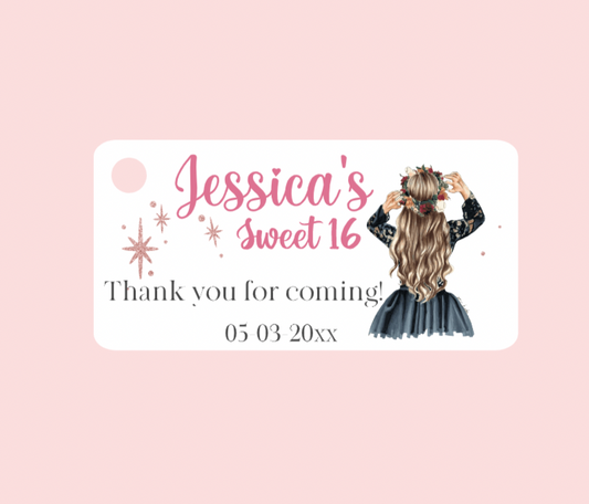 Dulces 16 y Quinceañera Bigliettini / Etiquetas MMSS-007