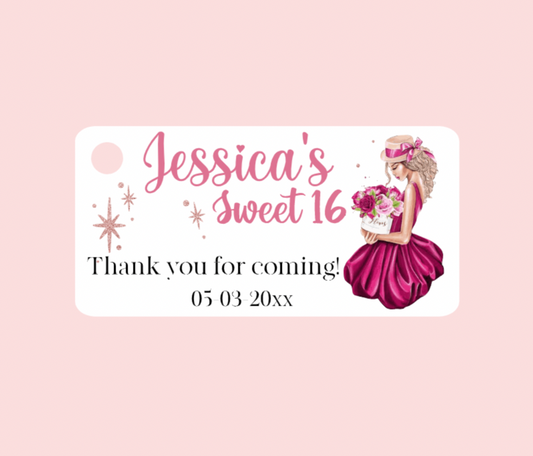 Dulces 16 y Quinceañera Bigliettini / Etiquetas MMSS-011