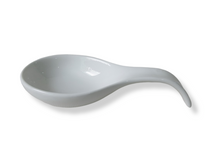 Load image into Gallery viewer, Cucina Italiana Ceramic Deep 9&#39; Spoon Rest White  #0702-W
