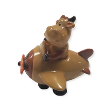 Load image into Gallery viewer, Porcelain  Cow Pilot Baby Party Favors #7D3613
