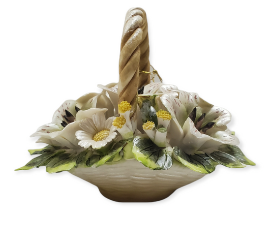 Favor de fiesta de ramo de flores de porcelana #7F609