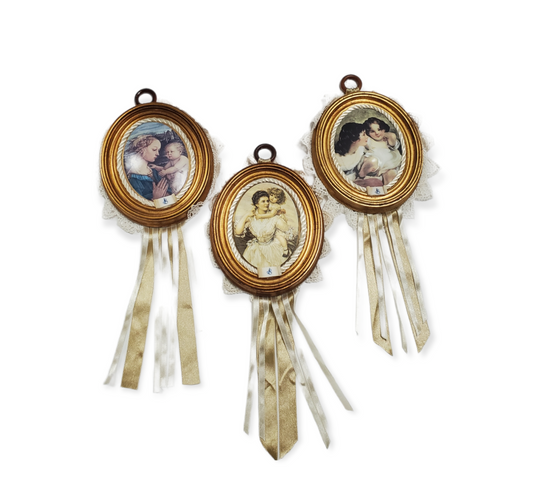 Placa de madera y porcelana Favor de fiesta #4L072