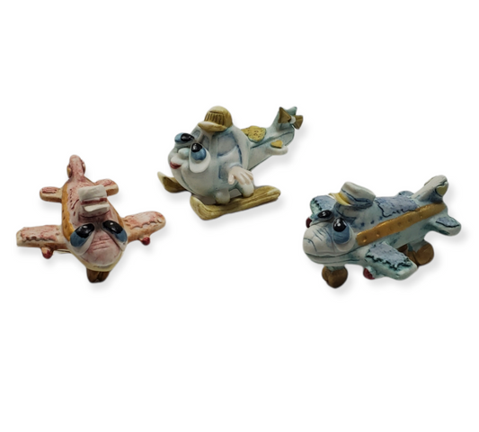 Favores de fiesta de helicóptero/avión de bebé de porcelana #7B2029