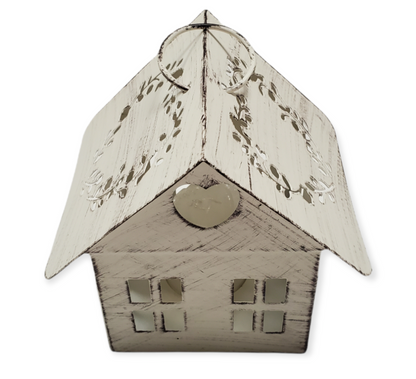 Lanterna in metallo Tea Light House # 34052
