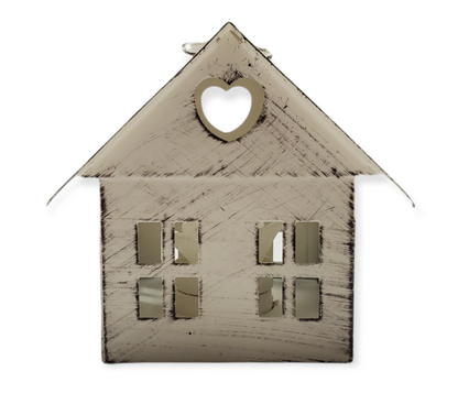 Lanterna in metallo Tea Light House # 34052