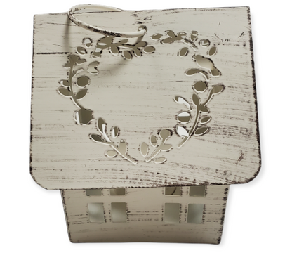 Lanterna in metallo Tea Light House # 34052