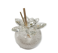 Load image into Gallery viewer, Large Crystal Lotus Aromatherapy Clear Diffuser W. Mini Swarovski Crystals Inside  #33121
