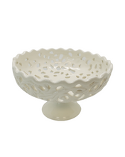 Load image into Gallery viewer, Debora Carlucci Ivory Porcelain Pedestal Candy Dish #DC34015
