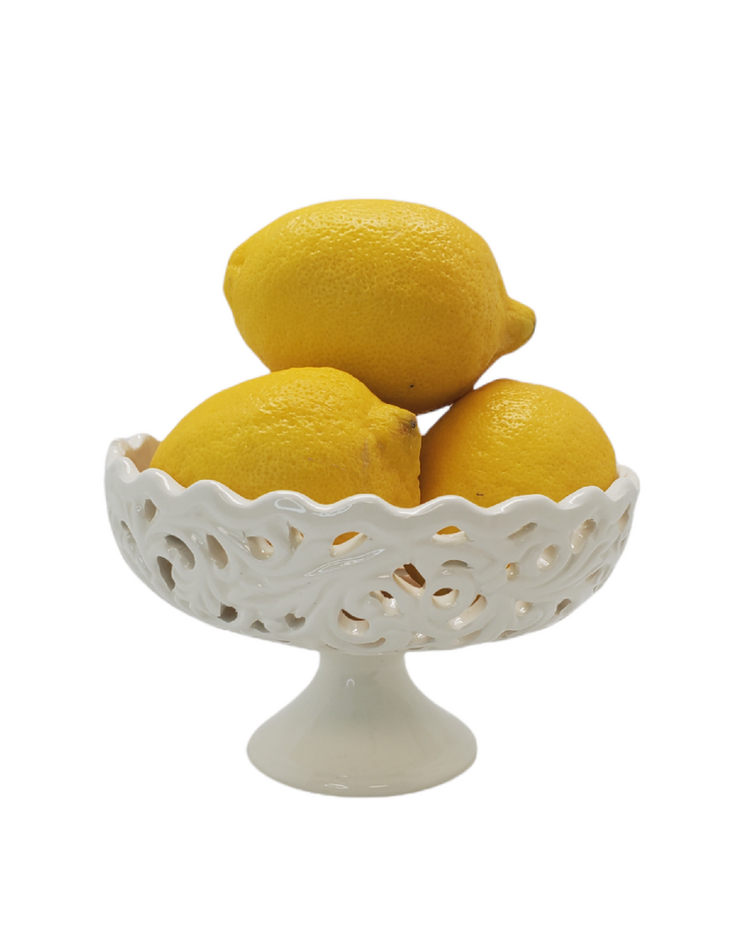 Debora Carlucci Ivory Porcelain Pedestal Candy Dish #DC34015