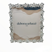 Load image into Gallery viewer, DUBAI PHOTO FRAME CRYSTAL FLOWER SILVER TRIM 12 x 13  DC6175/ARG
