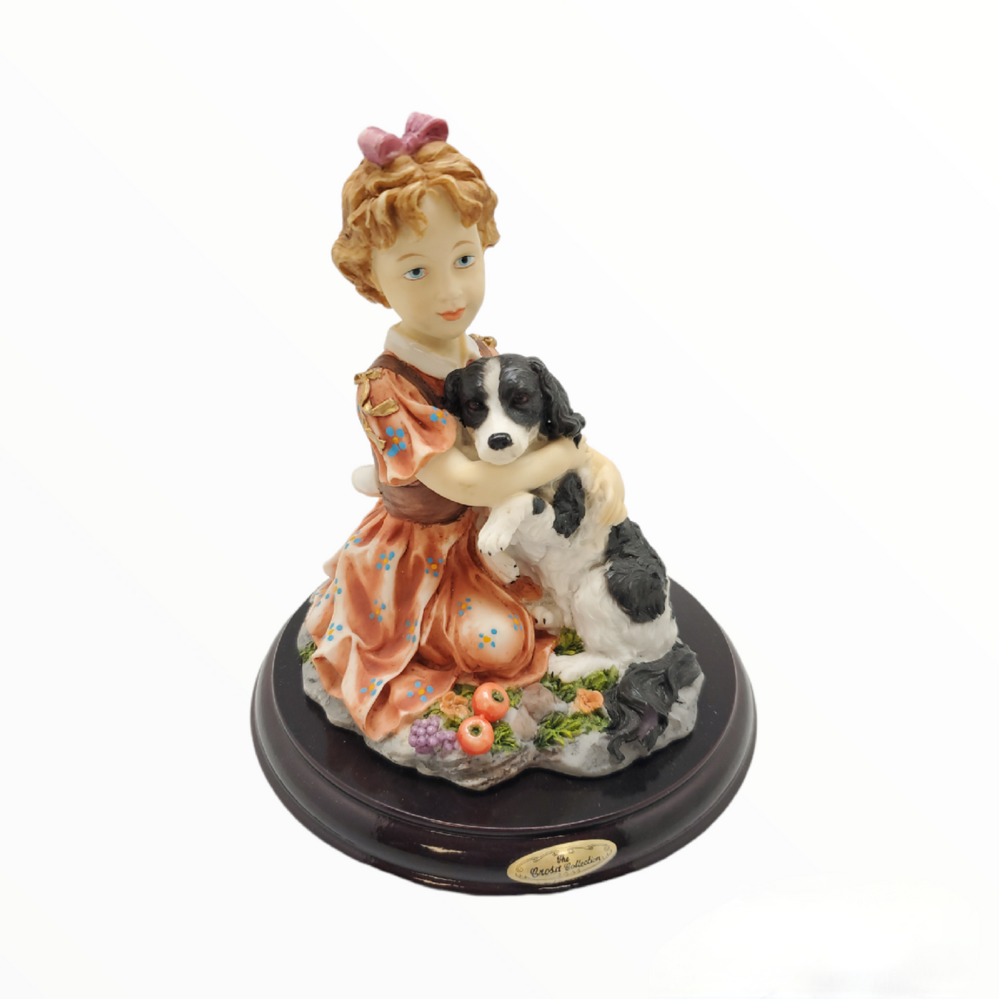 Ragazza in porcellana con cane GD-001