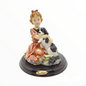 Ragazza in porcellana con cane GD-001