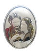 Familia del acebo w. Detalles dorados con placa de plata italiana 925 Argento n.º 1871-O 