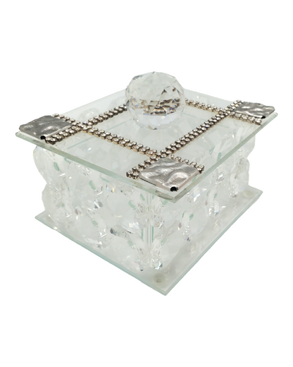 Joyero Italiano 24% Cristal w. 925 Plata Argento Plateado #18138