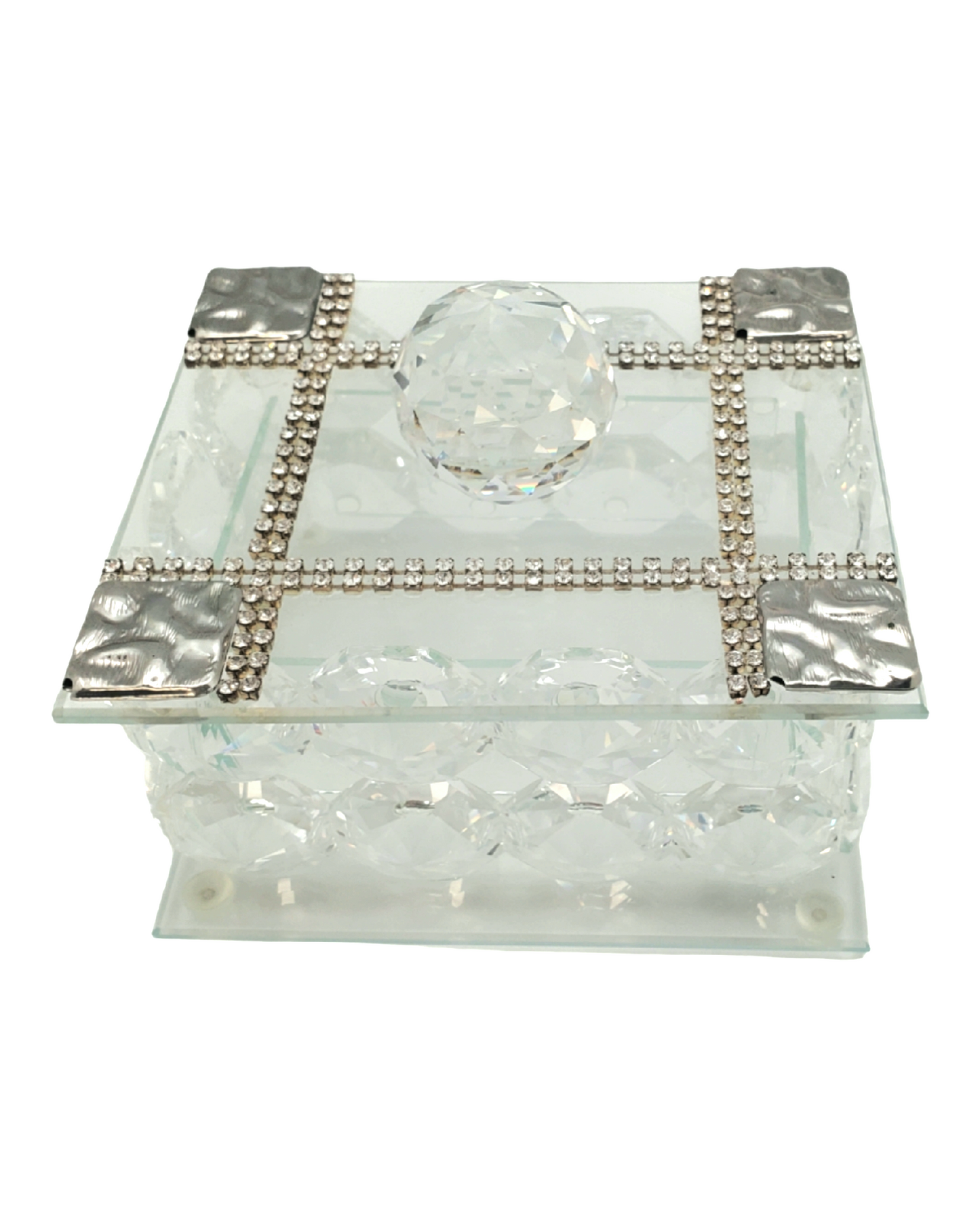 Joyero Italiano 24% Cristal w. 925 Plata Argento Plateado #18138
