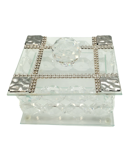 Joyero Italiano 24% Cristal w. 925 Plata Argento Plateado #18138