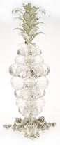 Ananas di cristallo Swarovski con foglia d'argento 925 #18988