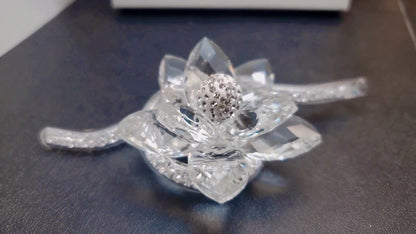 Debora Carlucci Medium Size Crystal Beaded Swarovski Flower with Stem #35661