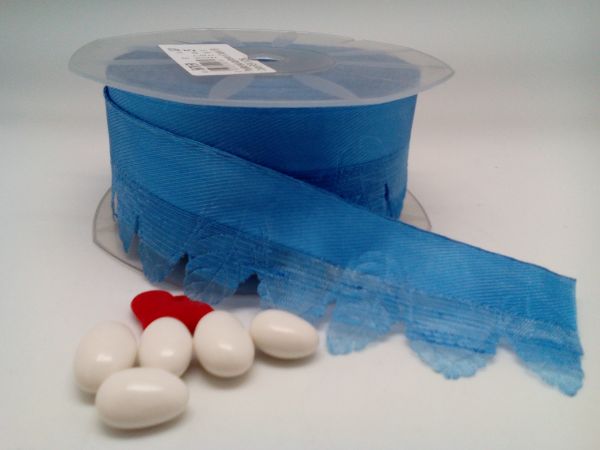 Italian Confetti Flower Ribbon Blue #H6750/124