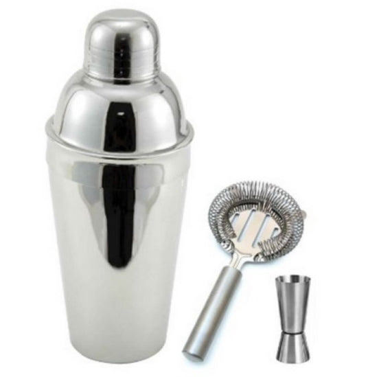 Juego de martini/coctelera de acero inoxidable de 3 piezas #BST301
