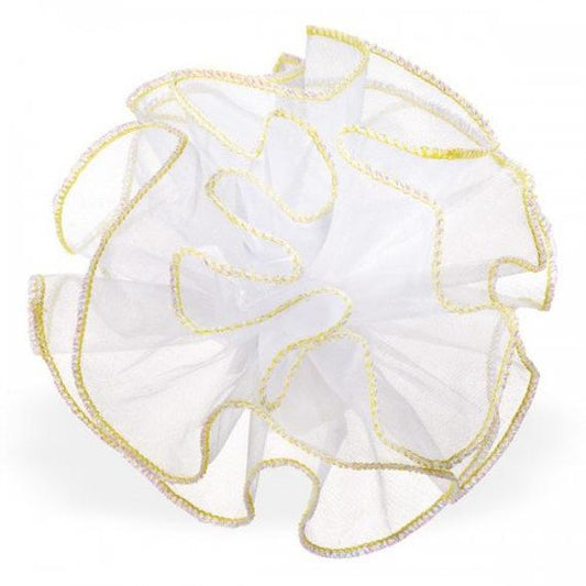 9' Organza Tulle w/ Iridescent Glitter Trim #61157 25 Pcs/Bag