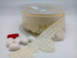 Confetti Flowers Almond Bomboniere, Ribbon Jordan Almonds Rolls Ivory Vanilla #H950/59