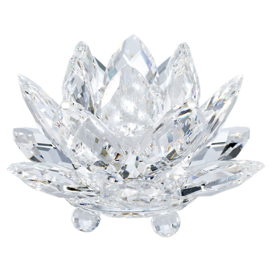 Italian Crystal  Lotus Centerpiece 12 x 12 x 8 #CR212